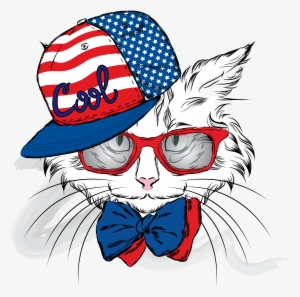 Cat Kitten Hello Kitty Cuteness - Cartoon Cat In Glasses