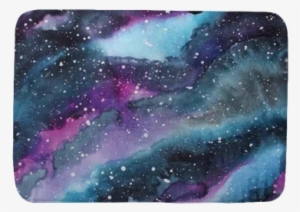 Watercolor Galaxy Illustration - Seamless Galaxy Pattern