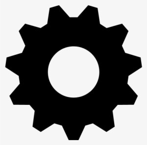 Image Slthytove Gear Large - Gears Clipart Black And White