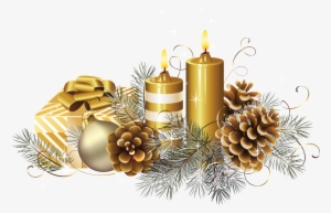 Christmas Candle's Png Image