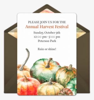 This Handmade "watercolor Pumpkin Patch" Halloween - 55th Birthday Invitation Template