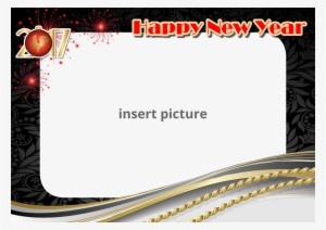 Download Free Printable Happy New Year 2017 Png Frame - Picture Frame