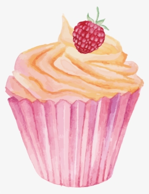 Happy Birthday To You Greeting Card Postcard Illustration - Watercolor Cupcake Png