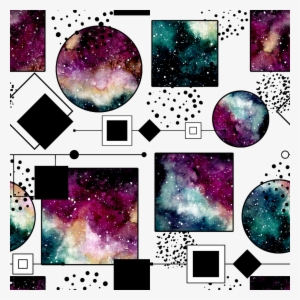 Hand Painted Geometric Watercolor Background Pattern - Watercolor Painting