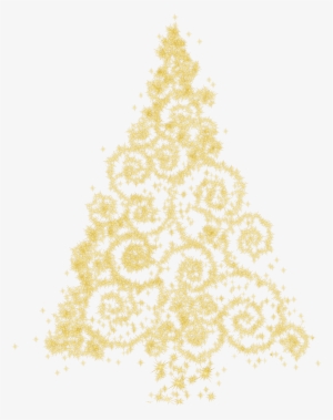 Picture Black And White Gold Christmas Clipart Tree - Christmas Tree