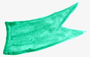 Free Download - Watercolor Banner Green Png