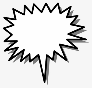 Callout Clip Art - Spiky Speech Bubble Png