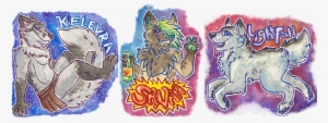 Ftm Watercolor Badges [pre-orders] - Cartoon