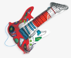 Colored In 3d Colorables Rockin Guitar Coloring Toy - Guitar