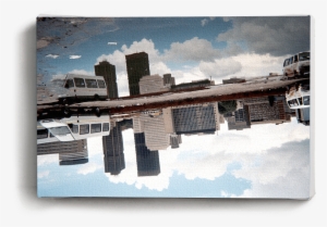 Canvas Print Skyline Reflection - Skyline