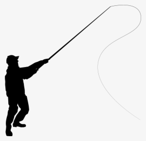 Fishing Pole Png Transparent Free Images - Fly Ishing Silllouette