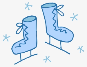 Snow Clipart Cute - Clipart Ice Skate Png