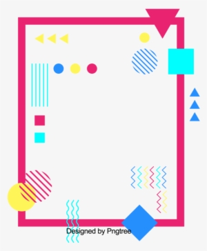 Square Polygon Of Coloured Color Geometric Frame, Colorful, - Geometry