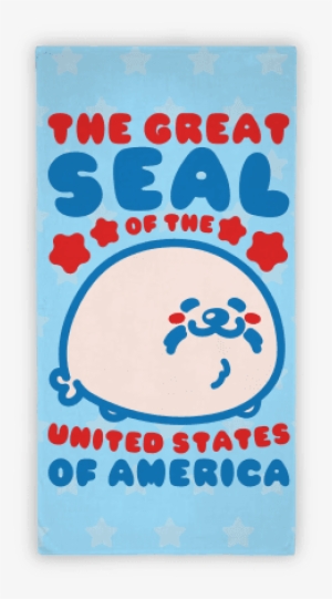 The Great Seal Of The United States Beach Towel Beach - Cute Beach Towel