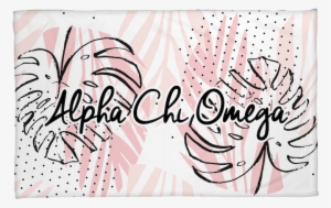 Pink Palms Sorority Beach Towel - Omega Holidays