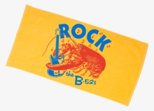 Rock Lobster Beach Towel - Rock Lobster Logo B 52s