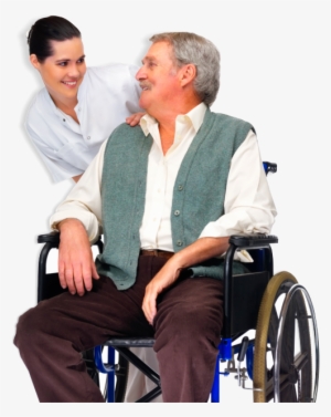 Nurse And Man On A Wheelchair - Health Care