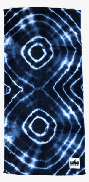 Ub X Noon Pacific Indigo Tie Dye Beach Towel - Motif