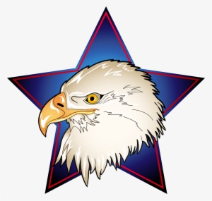 Eagle Head In Blue Star Transparent Png Clip Art Image