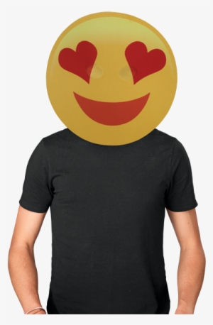 Bobble Hedz Smiling Emoji Mask - T-shirt