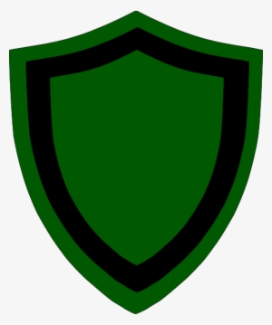 Green Black Shield Clip Art At Clker - Green And Black Shield