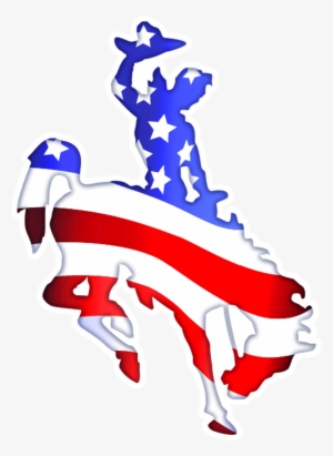 Wyoming Bucking Horse Logo Clipart - Wyoming Bucking Horse