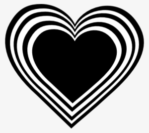Black And White Heart Images - White And Black Heart Png
