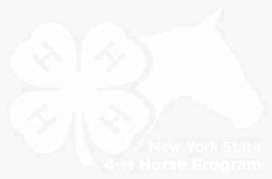Nys 4-h Horse Program Logo, White, Png - Custom Memo Board - Clover Shape Wipe Off Board