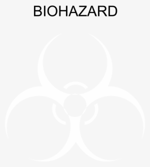 Biohazard Logo Black And White - バザー ポスター