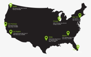 The Top Four Players From Each Of The Eight Us Regions - Transparent Us Outline