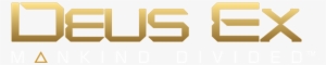 Deus Ex Mankind Divided Header Logo - Deus Ex Logo Png