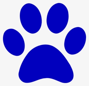 True Blue Paw Print Png Clip Art