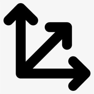 Triple Grouped Arrows Pointing Upper Right Directions - Triple Arrow