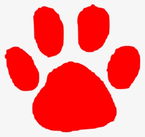Red Paw Print Png