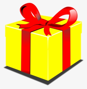 Present Vector Gift Clipart - Yellow Present Clipart