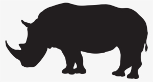 Rhino Clipart Real - Rhino Silhouette Clip Art