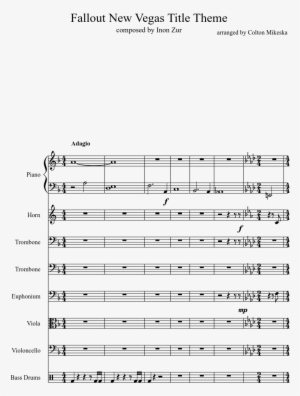 Fallout New Vegas Title Theme Sheet Music Composed - Sheet Music