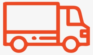 Truck Icon Orange - Envio Gratuito