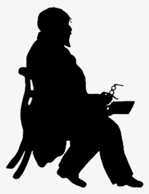 Victorian Teacher Silhouette - Old Man Silhouette Transparent
