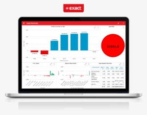 Exact Logo With Laptop