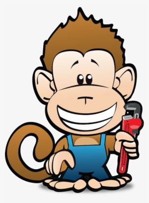 Learn More About Us Monkey Wrench Plumbing Logo - Monkey Plumber