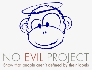 No Evil Monkey, Name, Tagline - Je Ne Suis Pas Porte - Clé Mauvais De Cercle Porte-clés