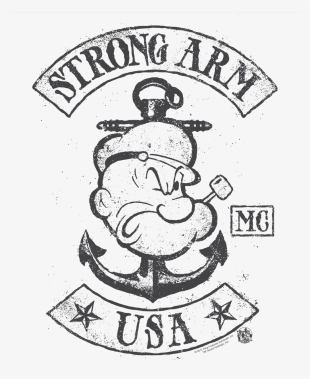 Popeye Strong Arm Mc Men's Regular Fit T-shirt - Popeye Custom Strong Arm Mc Premium Ultra-soft Junior's