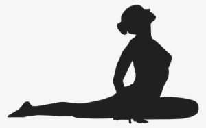 Lizard Yoga Pose Performed By Women Silhouette Png - Yoga