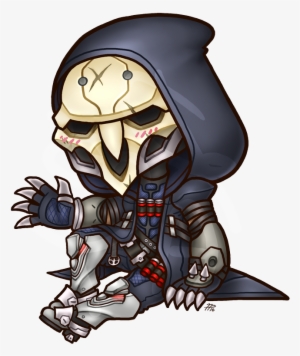 Chibi Overwatch Reaper By Roseannepage-dajnypa - Reaper Overwatch Png Transparent