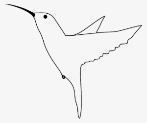 Small Outline Little Bird Fly Free Hummingbird