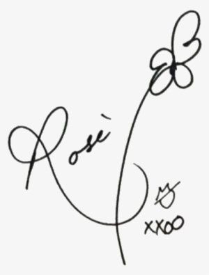 Rosé's Signature - Rose Blackpink Signature