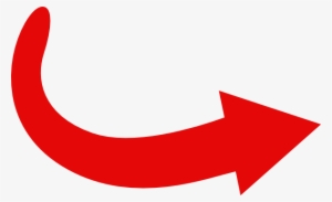 Arrow Clip Art Rustic - Curved Red Arrow Png