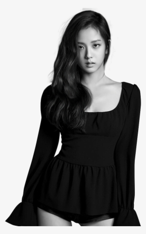 Black Model Png - Jisoo Black Pink Png