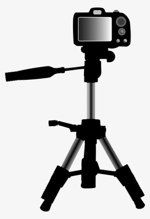 Camera On Tripod Clipart Camera And Tripod - Kamera Mit Stativ Clipart